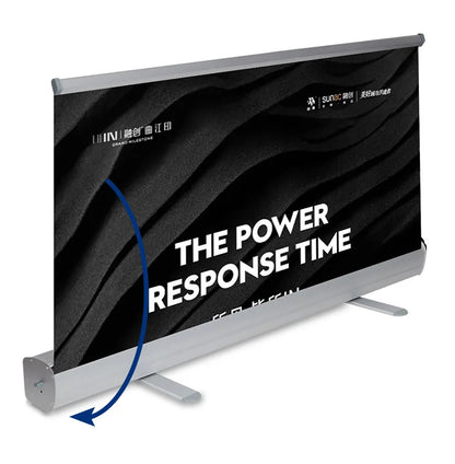 Custom Roll Up Banner Stand Flag Poster Screen 80*200cm High Quality Aluminum Alloy With Graphic Free design Cover