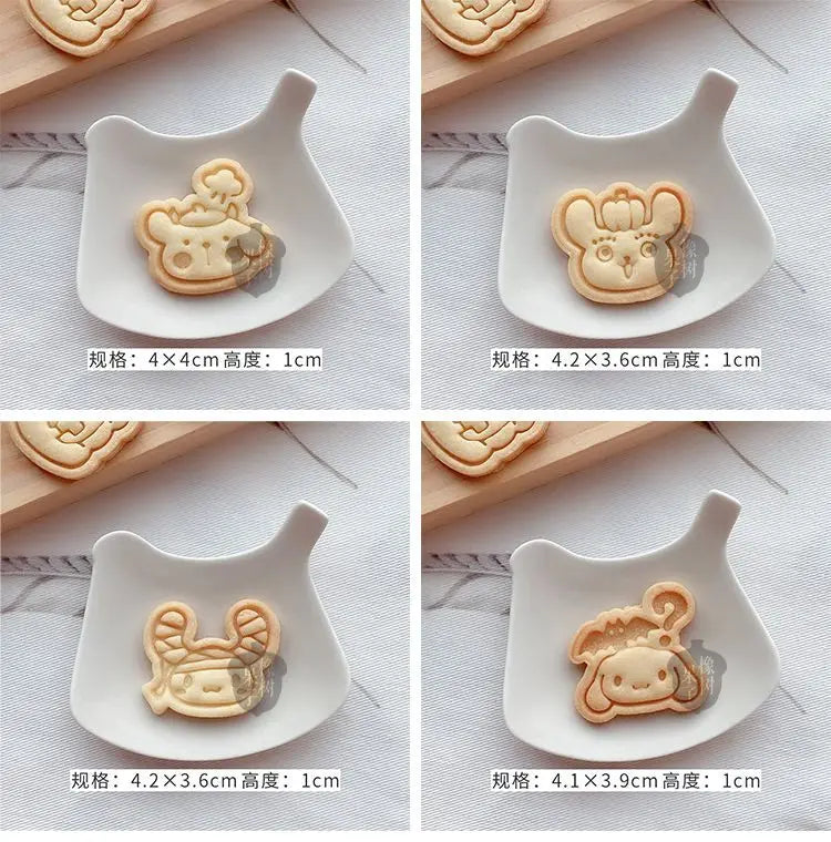 Halloween Sanrios Anime Kawaii Cookie Mold Cute Ghost Hellokittys Cinamolol Parent Child DIY Family Cartoon Baking Mold Gifts