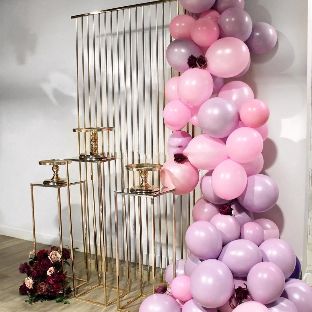 Luxury Iron Screen Wedding Backdrops Party Supplies Background Decoration Frame Ornaments Cake Pillar Flower Plinth Metal Board