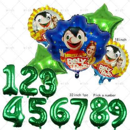 Bely Y Beto Balloon Birthday Party Decoration Wedding Boy Game Decor Supply Glod 32inch Ballon Baby Shower