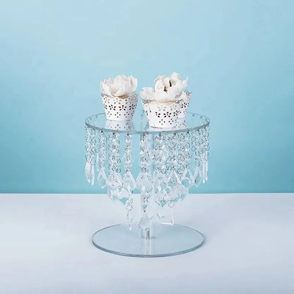 tier round crystal large bling acrylic cake stand set for wedding beaded glass party cup cake stand decorating supplies
