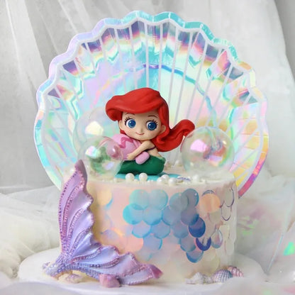 Mermaid Cake Topper Ocean World Girl Birthday Mermaid Party Cake Decorations for Children&