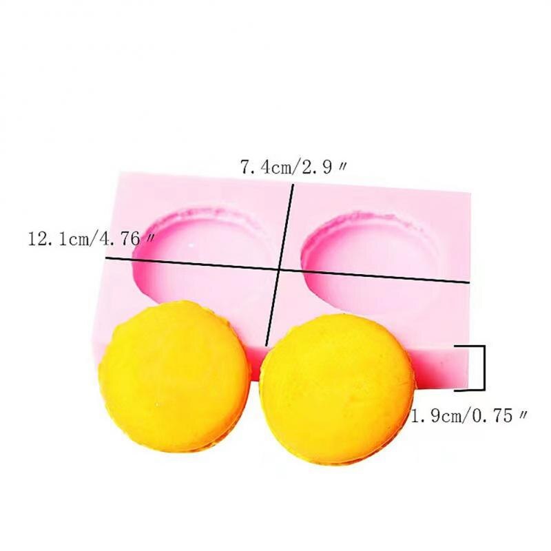 3D Silicone Mold Macaron Shape DIY Soap Chocolate Molds Fondant Candy Mould 3D Macaron Silicone Mold Cake Decorating Baking Tool