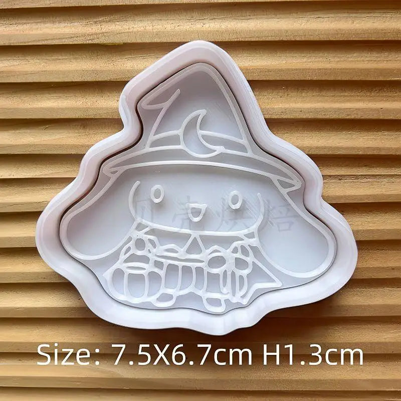 Halloween Sanrio Hello kitty Cartoon Baking Mold Kawaii Kuromi My Melody Cinnamoroll Pochacco Kitchen DIY Baking Biscuit Mold