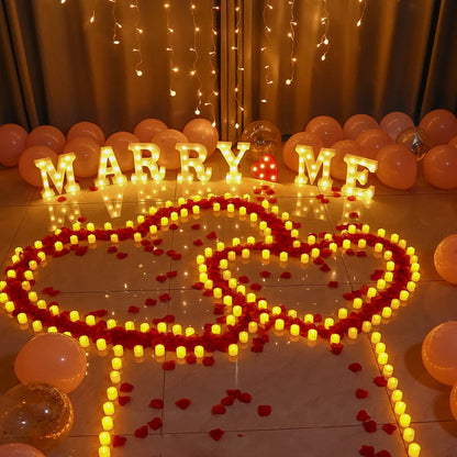 12-1Pcs Colorful LED Candles Battery Operated Flameless Tealight Fake Candles Lamp Wedding Birthday Party Home Decoration Lights