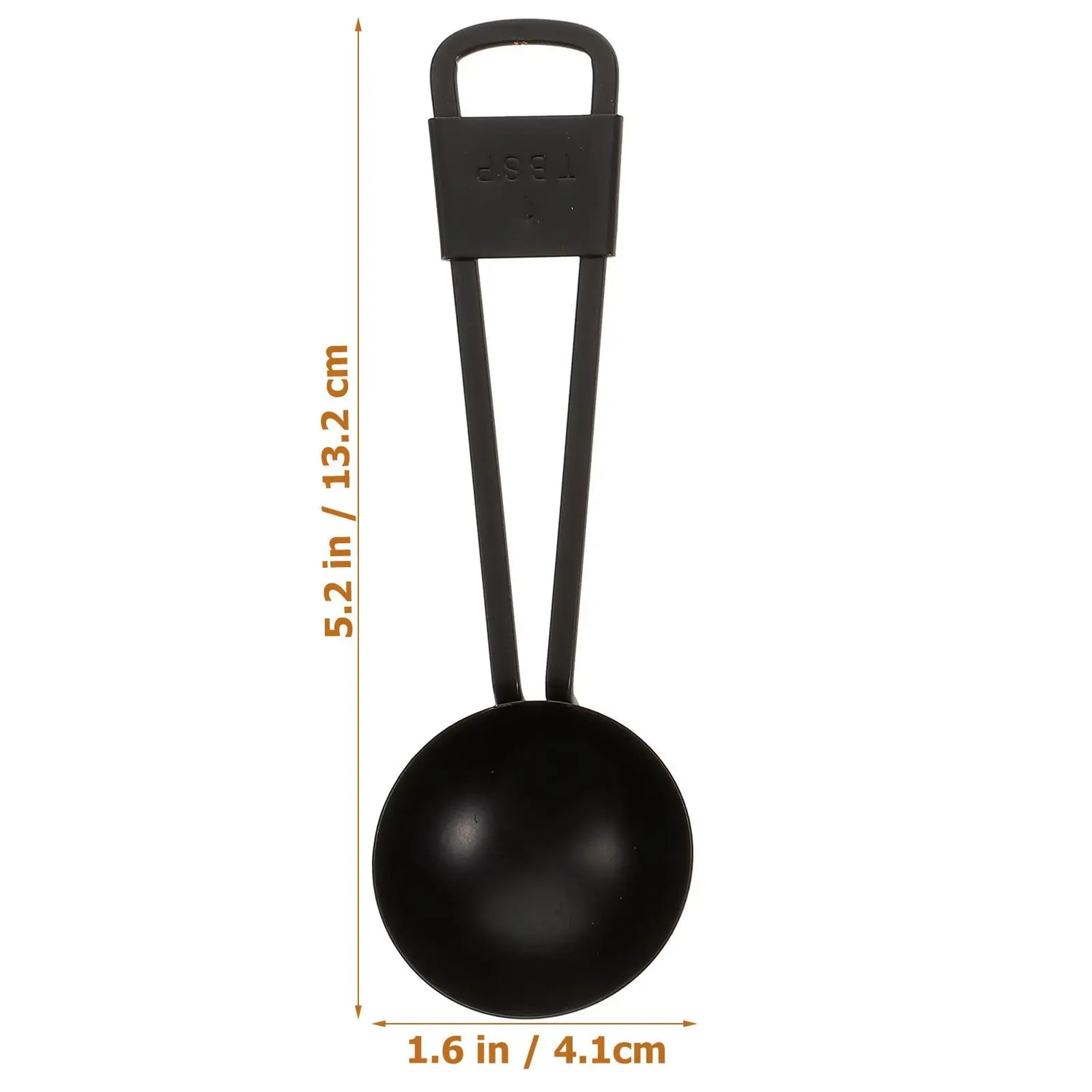 5 Pcs Measuring Spoon Set Black Stainless Steel Kitchen Tool Liquid Dry Ingredients Baking Measurement Nesting Stackable Safe