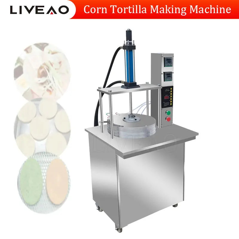 Factory Supply Automatic Restaurant Tortilla Making Machine Dough Press Roasted Duck Cake Press Maker