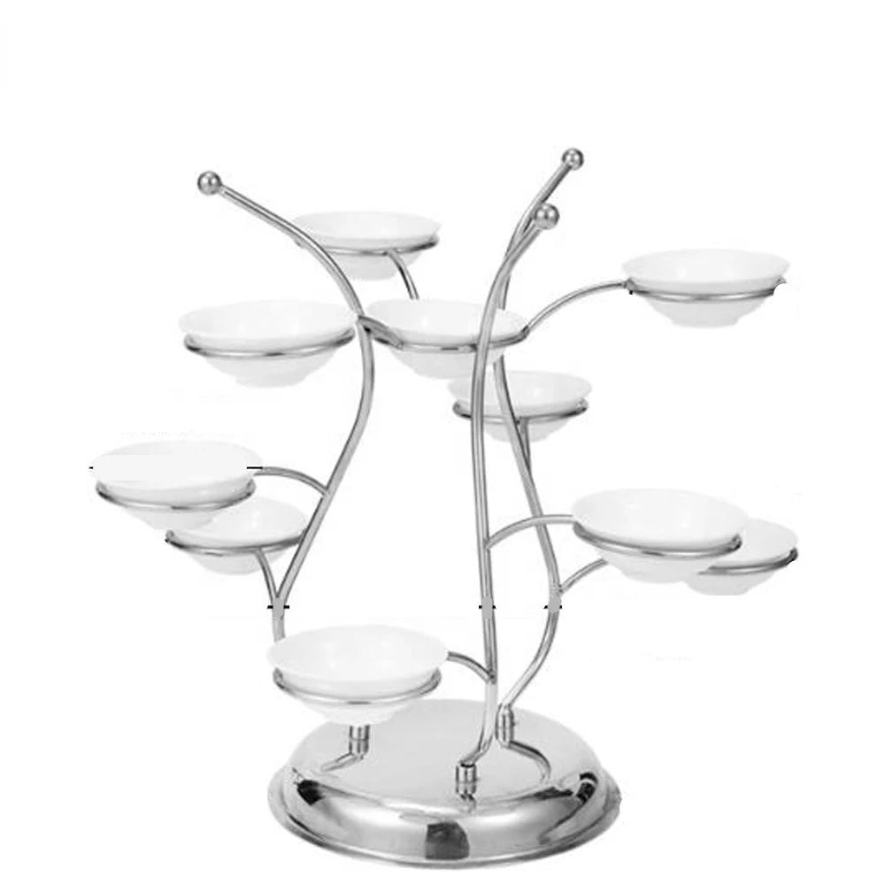 restaurant supplies ceramic buffet server cake decoration accessories food display stands for wedding