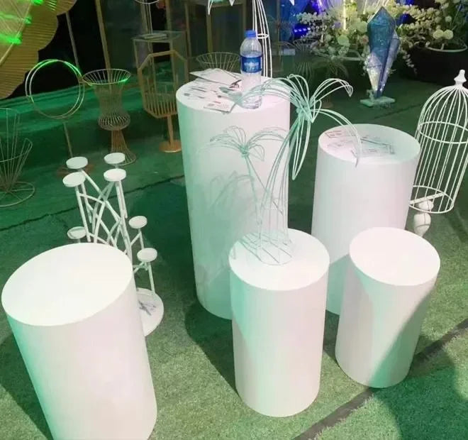Party Supplies Round Cylinder Pedestal Display Art Decor Cake Rack Plinths Pillars for DIY Wedding Decorations Holiday 2023