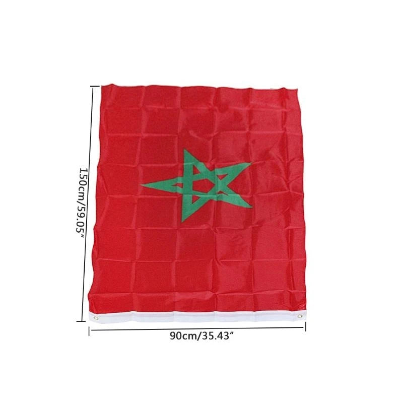 652D 1PC National Banners for Parades Sport 90x150cm Articles for Daily Use or Decors
