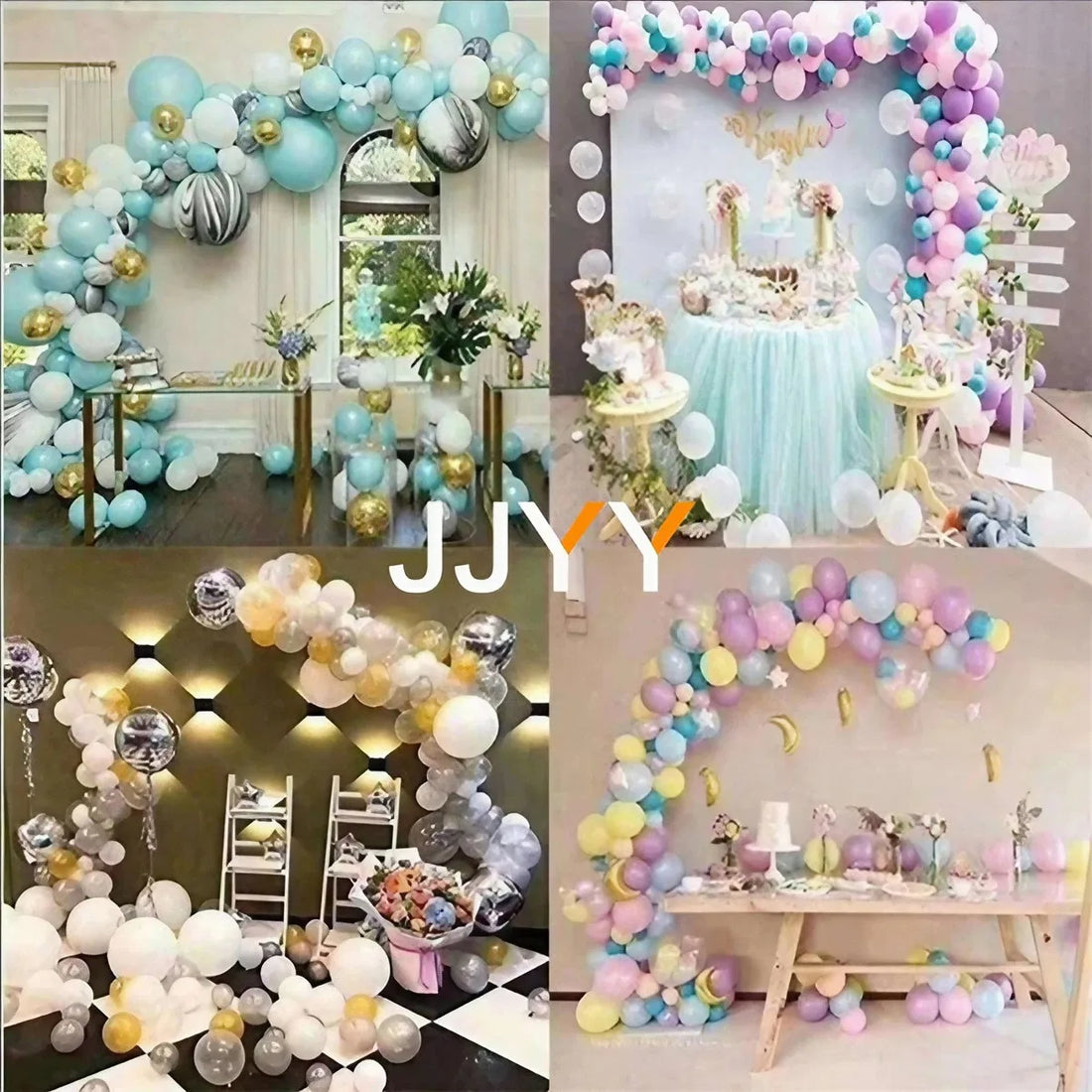 JJYY Wedding Birthday Festival Party Background Decoration Balloon Arch Chain 1 Roll