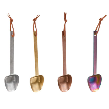 Coffee Bean Spoon Triangular Head Stirring Spoon Measuring Scoop for Baking Ingredients Seasoning Ground Coffee Kitchen Supplies