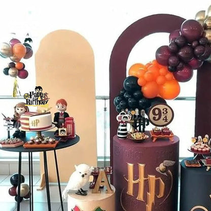 Magic Academy Theme Cake Decoration Cartoon Magician Paper Cupcake Topper for Kids Birthday Party Cake Decoration Supplies