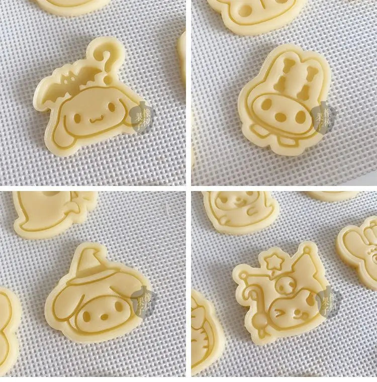 Halloween Sanrios Anime Kawaii Cookie Mold Cute Ghost Hellokittys Cinamolol Parent Child DIY Family Cartoon Baking Mold Gifts