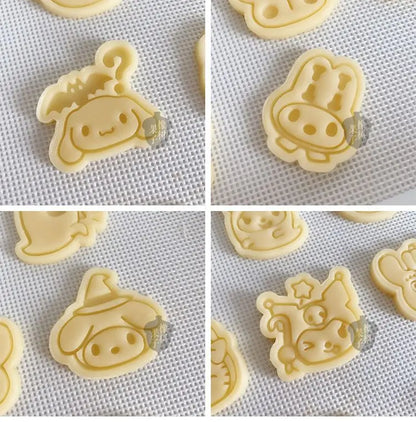 Halloween Sanrios Anime Kawaii Cookie Mold Cute Ghost Hellokittys Cinamolol Parent Child DIY Family Cartoon Baking Mold Gifts