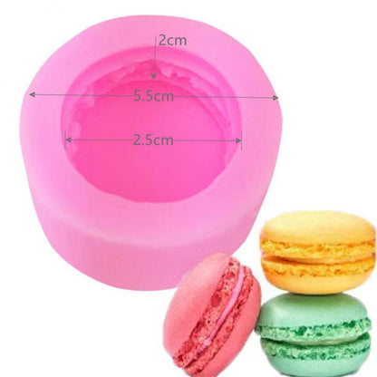 3D Silicone Mold Macaron Shape DIY Soap Chocolate Molds Fondant Candy Mould 3D Macaron Silicone Mold Cake Decorating Baking Tool