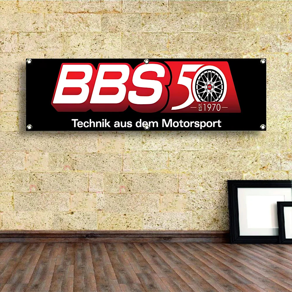 BBS Banner Flag Flag on the Wall Advertising Decoration Garage Flags Decoration At Home Outdoor Decors Banners Funny Bedroom