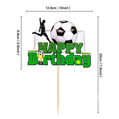 Basketball Cake Topper Football Soccer Happy Birthaday Wedding Love Kids Party Cupcake Toppers Decoration Baking Supplies DIY