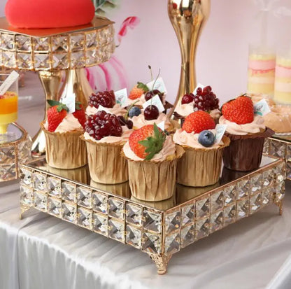 new 2020 products multi-tiered cake stand Christmas decoration dessert display stand wedding party supplies cake Dessert table