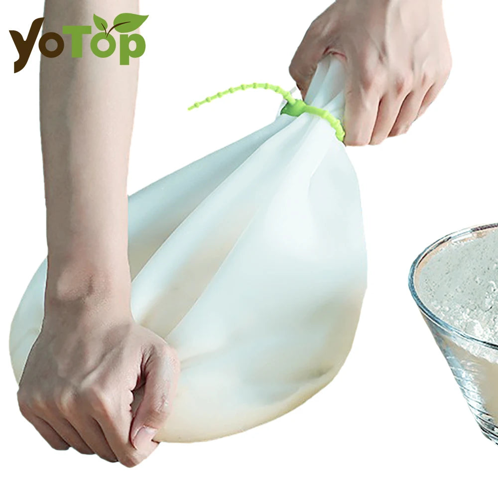 1.5KG Silicone Kneading Dough Bag – Reusable Mixer for Bread, Pizza & Pastry Baking