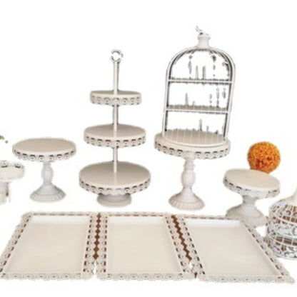 Dessert Table Decoration Display Stand Pastry Tray Cold Meal Tea Break Cake Shelf Afternoon Snack Storage Outdoor Party Supplies