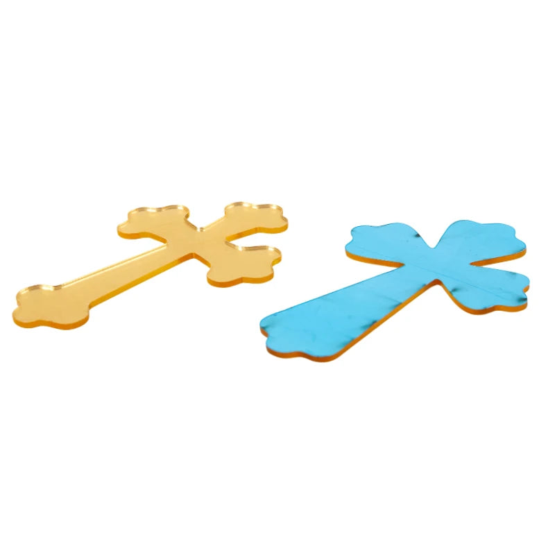 Christian Cross Cake Topper Acrylic Cake Decorations God Bless Cake Topper Party For Baking Cake Party Supplies