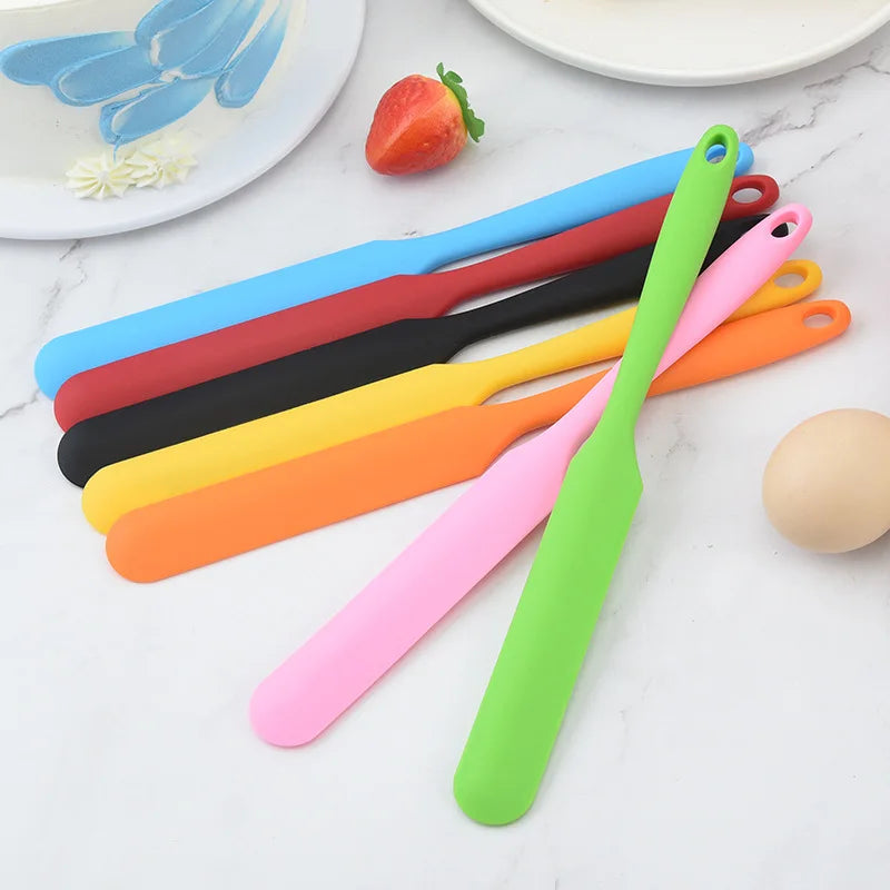 200pcs Cake Cream Spatula Cake Smoother Polisher Butter Mixer Scraper Sweet Color Cake Decorating Supplies Kitchen Gadgets