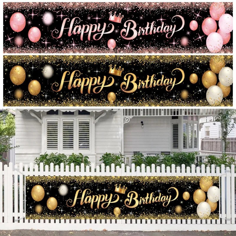 Festival Banner Hanging Garland Perfect for Anniversary Party Decorations Colorful Bunting Flags for Door and Celebration Decor