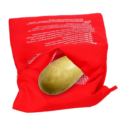 Microwave Baking Potatoes Bag Washable Cooker Bag Oven Steam Pocket Quick Baked Potatoes Rice Pocket Soil Bean Bag