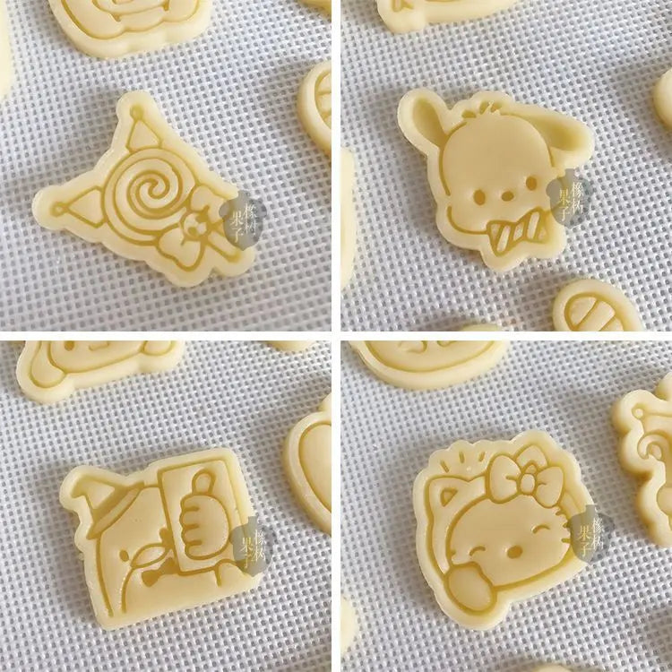 Halloween Sanrios Anime Kawaii Cookie Mold Cute Ghost Hellokittys Cinamolol Parent Child DIY Family Cartoon Baking Mold Gifts