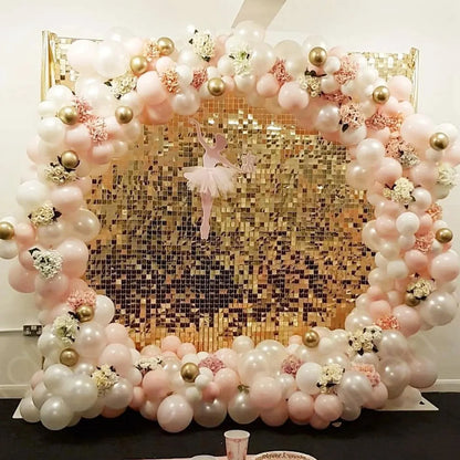Plastic Balloon Arch Ring DIY Wreath Frame Holder Circle Ballon Stand Column Base Baby Shower Wedding Birthday Party Decor Kids