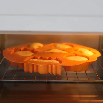 Halloween Baking Mold 3D Pumpkin Bat Skull DIY Model Chocolate Candy Jelly Biscuit Cake Mould Tool Cookie Cutter Reusable Party