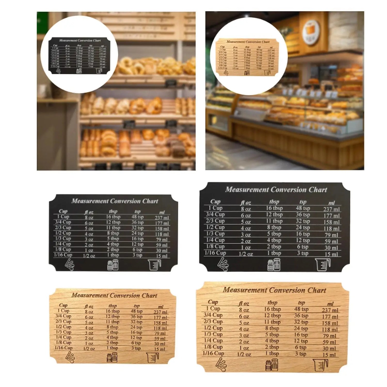 Kitchen Conversion Chart Teaspoons Liquids Baking Ingredients Measurement