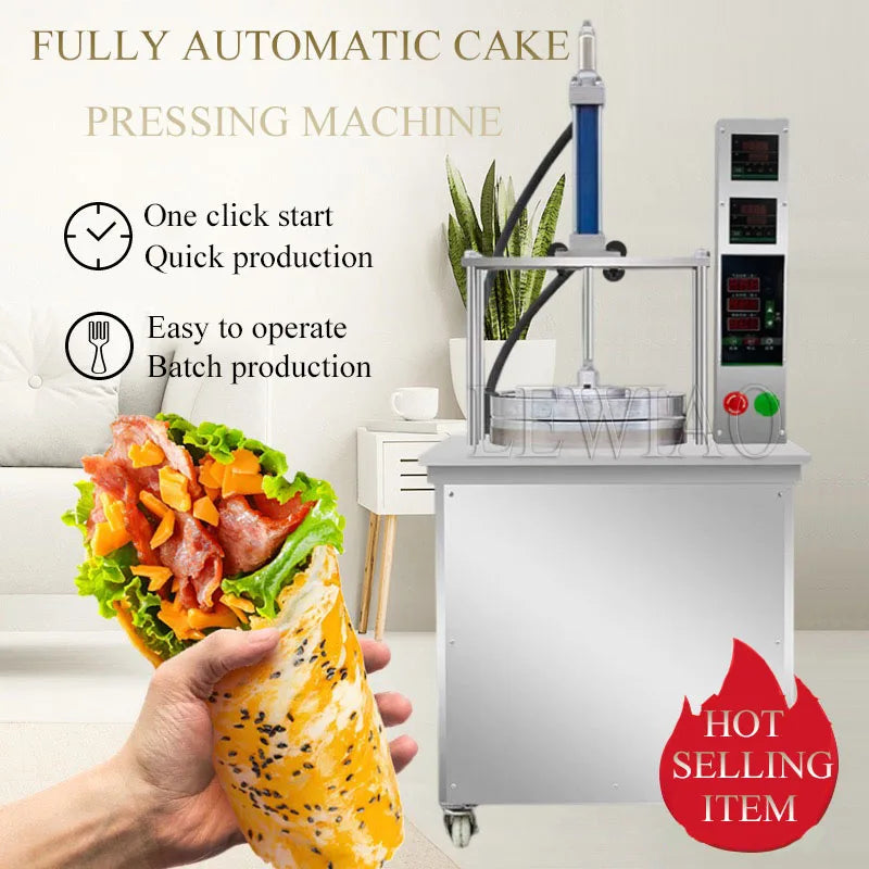 Factory Supply Automatic Restaurant Tortilla Making Machine / Dough Press Machine / Roasted Duck Cake Press Maker Machine