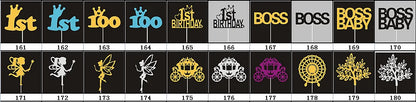 10 Pcs / Bag Gold Silver English Happy Birthday  Cake Toppers  Birthday Party Decorations   Baking DIY Accessories