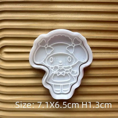 Halloween Sanrio Hello kitty Cartoon Baking Mold Kawaii Kuromi My Melody Cinnamoroll Pochacco Kitchen DIY Baking Biscuit Mold