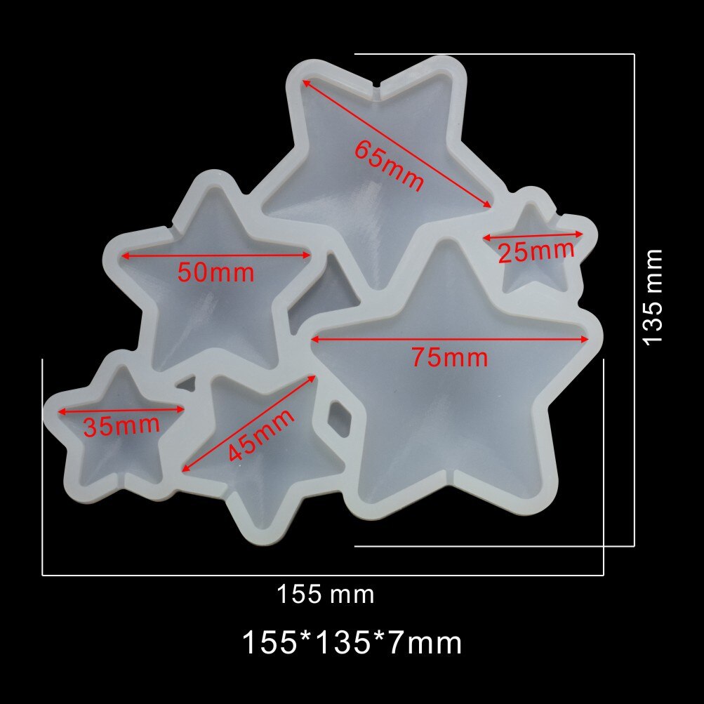 Round Love Star Epoxy Mold DIY Chocolate Coral Cheese Lollipop Silicone Mold Cake Decoration Accessories Baking Accessories