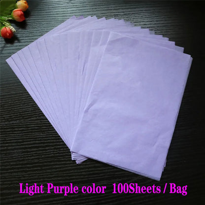 100 Sheets/bag 21X14cm Colorful Tissue A5 Wine Wrapping Papers DIY Folding Craft Paper Party Wedding Home Decor Packing Supplies