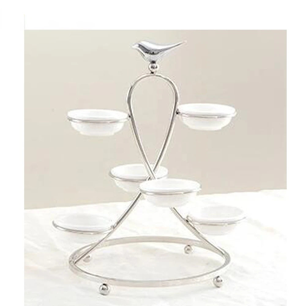 restaurant supplies ceramic buffet server cake decoration accessories food display stands for wedding