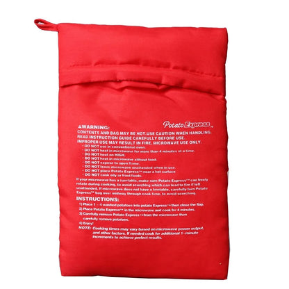 Microwave Baking Potatoes Bag Washable Cooker Bag Oven Steam Pocket Quick Baked Potatoes Rice Pocket Soil Bean Bag