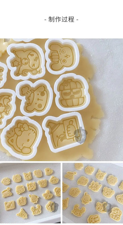 Halloween Sanrios Anime Kawaii Cookie Mold Cute Ghost Hellokittys Cinamolol Parent Child DIY Family Cartoon Baking Mold Gifts