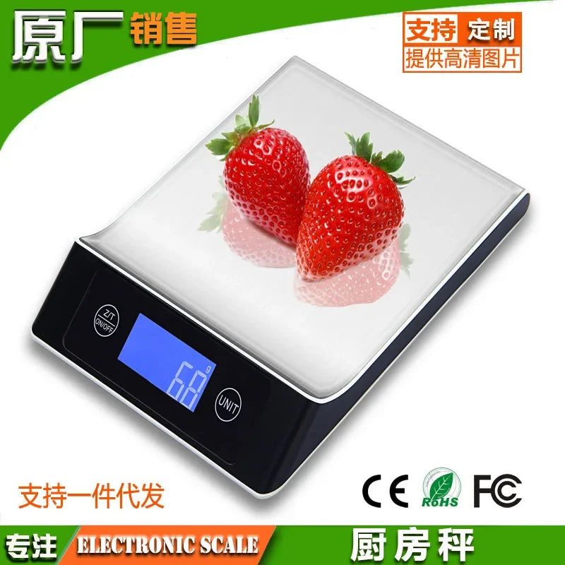 Digital Cooking Scale Multi-Function LCD Screen Auto Off Feature for Baking Special Grade Rice Ingredients