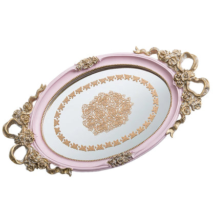 Tray Resin European Style Living Room Creative Rectangular Cake Wedding Supplies Dessert Table Decoration Jewelry Storage Medium