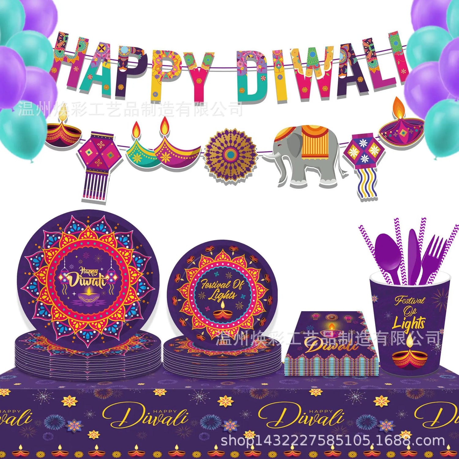 Diwali Party Decor Door Hanging Happy India Diwali Festival Hanging Pendant Let&