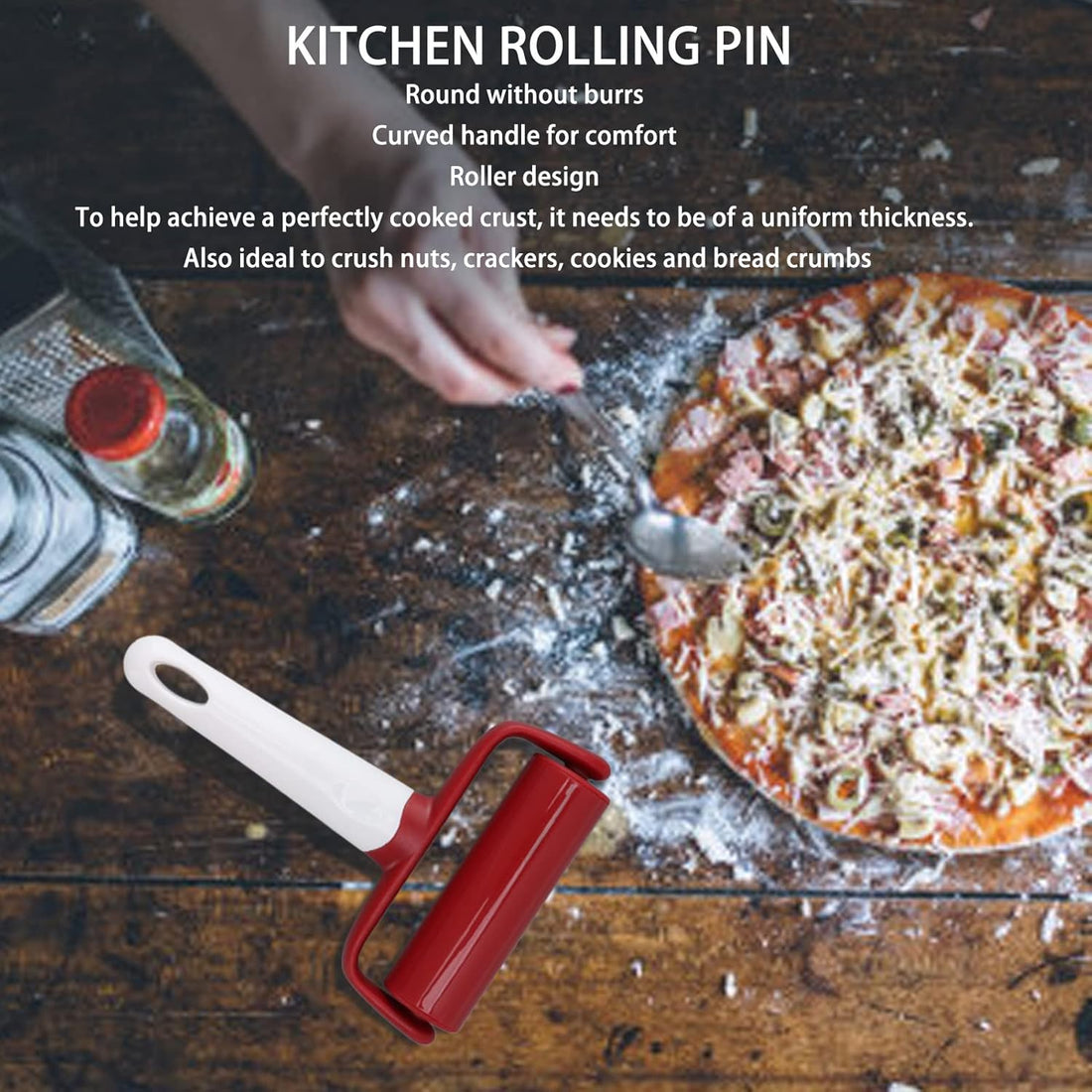 Rolling Pin - Baking Tools - Rolling Pin with Handle - Kitchen Tools