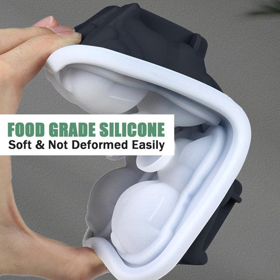 3D French Bulldog Ice Cube Mold - With Integrated Funnel - Cute Dog Shape - Silicone &amp; Easy De-molding