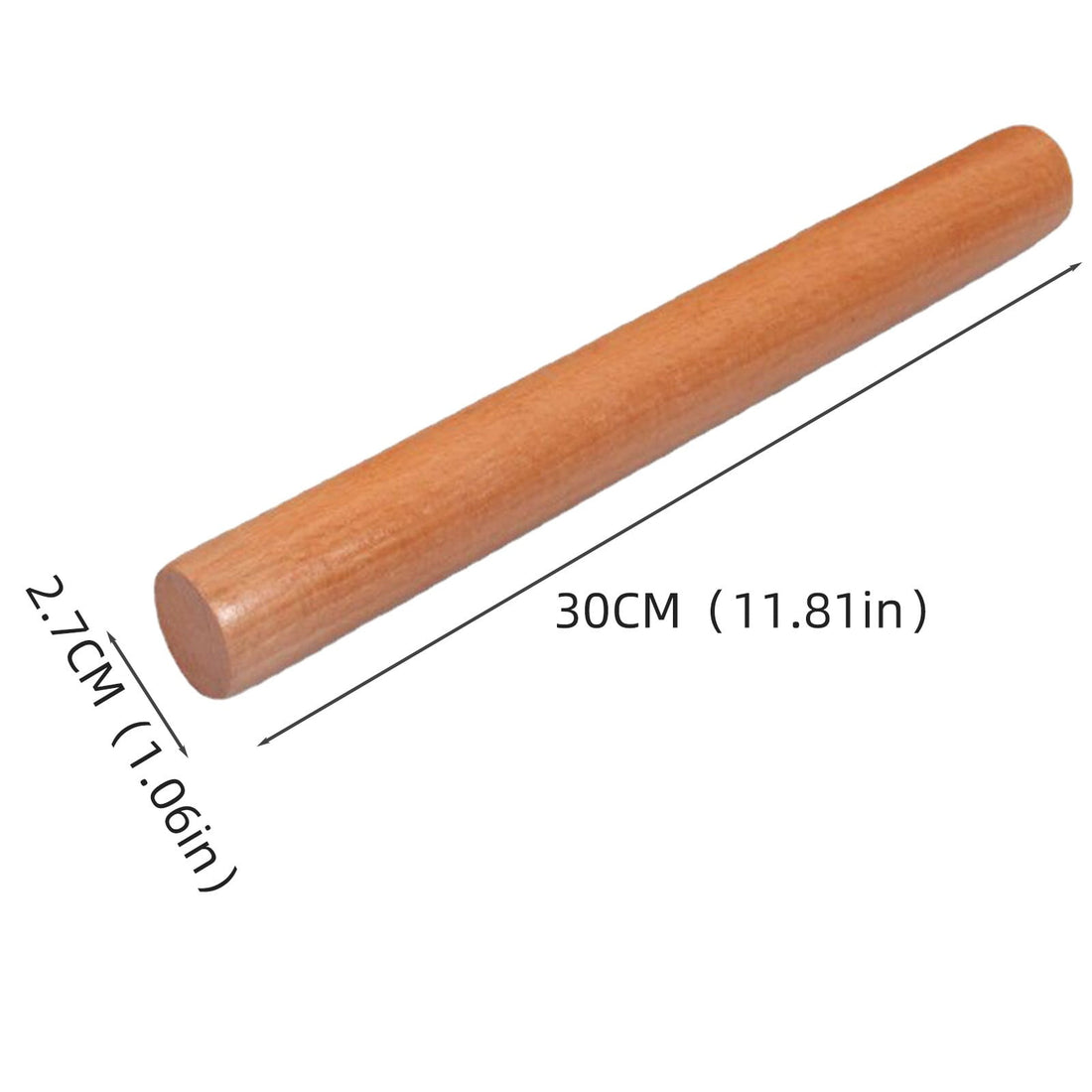 + 1X Rolling Pin, End of Year Clearance: Wooden Pizza Roller, Dumpling Christmas Wooden Silicone Rolling Pin Wood Adjustable Cookie Roll Pin C