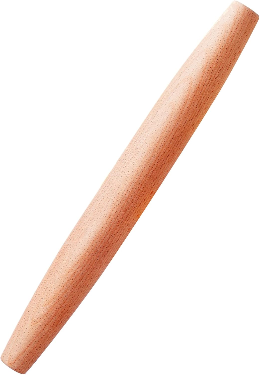 Classic French Rolling Pin for Baking - Beech Wood Tapered Rolling Pin Dough Roller for Pizza Dough, Pie Crust Cookie Fondant Dumpling 11.81-Inch