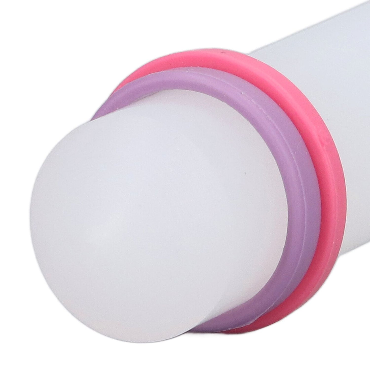 2Pcs Plastic Rolling Pin Safe Durable Sturdy Plastic Nonstick Surface Wide Application Small Rolling Pin