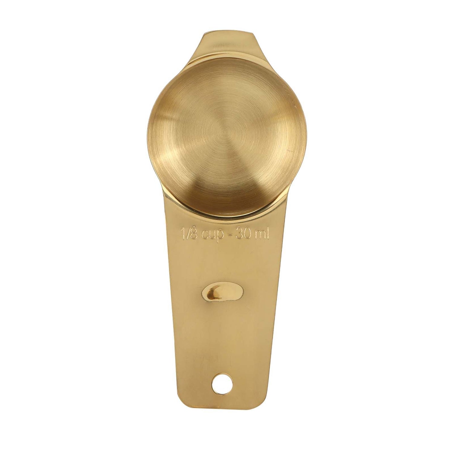 18PCS Measuring Cup Stainless Steel Gold Coffee Spoon Cup Set Baking Scale Measuring Scoop Cup Set